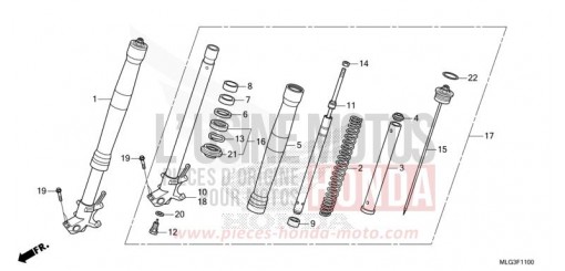 GABEL, VORNE (1) CRF1100D2N de 2022